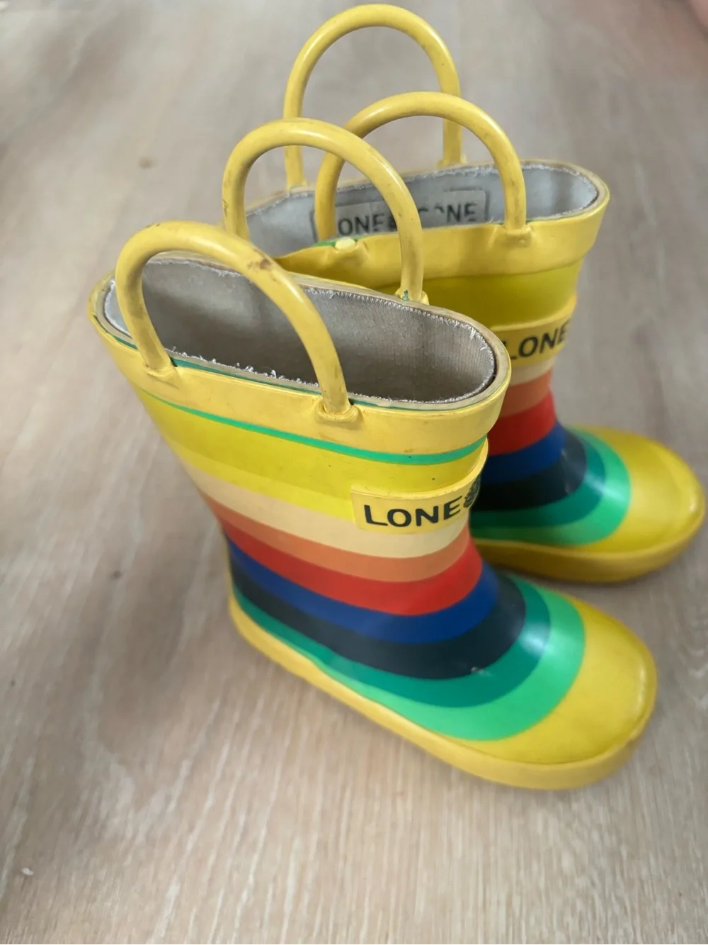 🌈 LONE CONE Kids Rainbow Rain Boots 🌧️